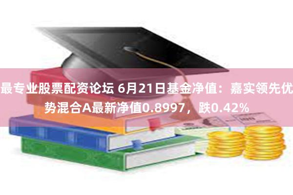 最专业股票配资论坛 6月21日基金净值：嘉实领先优势混合A最新净值0.8997，跌0.42%