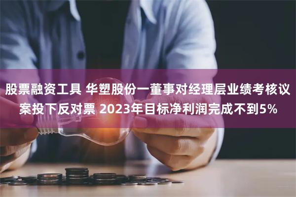 股票融资工具 华塑股份一董事对经理层业绩考核议案投下反对票 2023年目标净利润完成不到5%