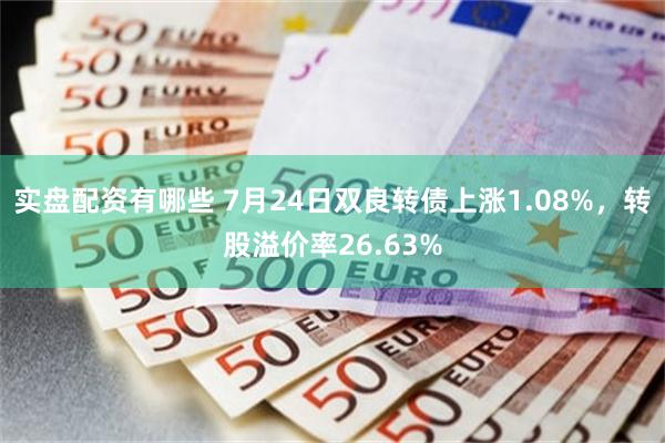 实盘配资有哪些 7月24日双良转债上涨1.08%，转股溢价率26.63%